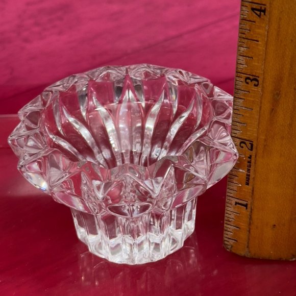 Brand New Old Stock Avon 24% Lead Crystal Candle Stick Holders Set of 2 French - Picture 9 of 13